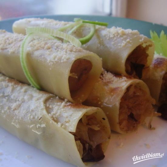 Cannelloni z kapustą i grzybami