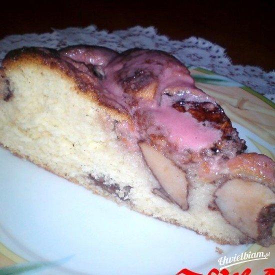 Biszkopt z kakaowym jabłkiem