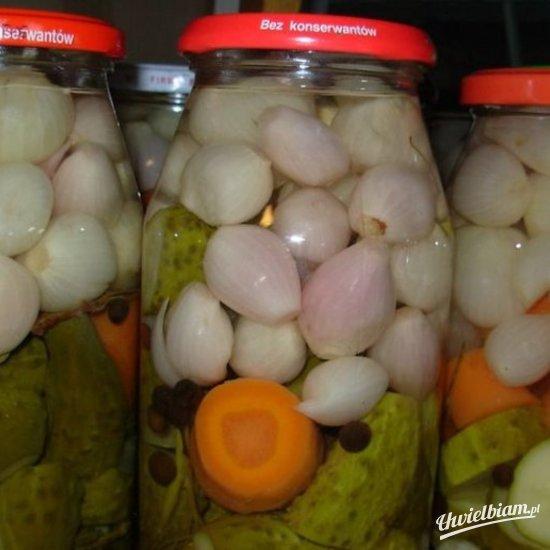 Ogórki z cebulką na zimę