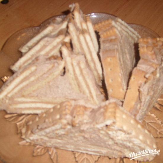Sernik z herbatników.