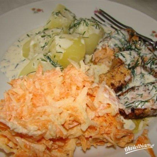Sałatka z marchwi do obiadu