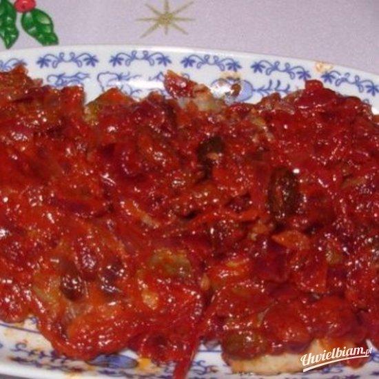 Śledzie w czerwonej cebulce