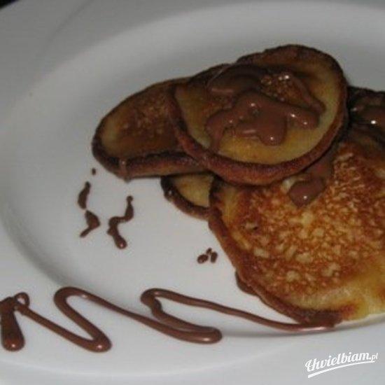 Pan Cake  bananowo- kokosowy z czekoladą
