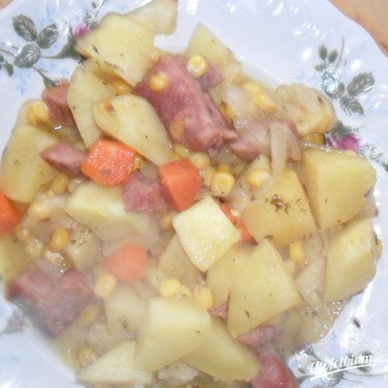 Zdrowy gar pełen warzyw