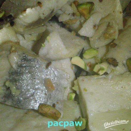 Marynowane śledzie z nutką pistacji