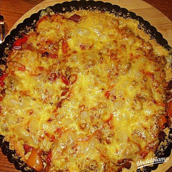 Quiche reggae z pikantną wołowiną