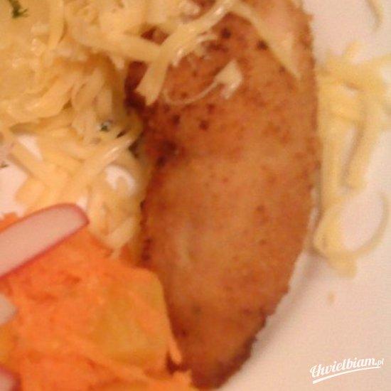 Devolaje z koperkiem posypane serem