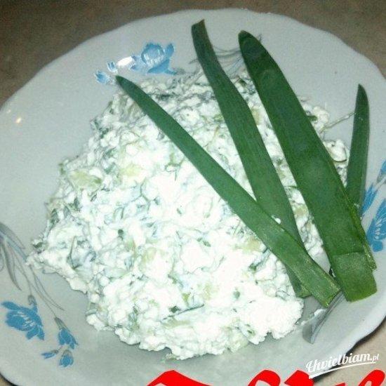 Zielony twarożek