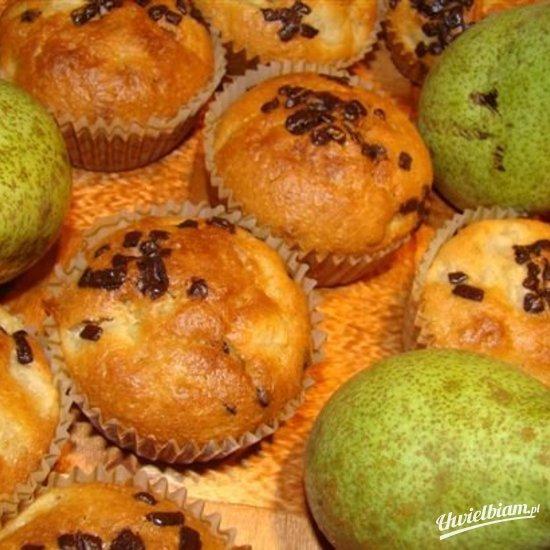Muffinki z gruszkami