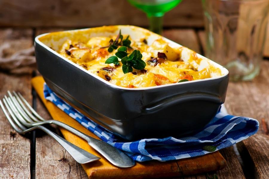 Zapiekanka z warzywami i z makaronem