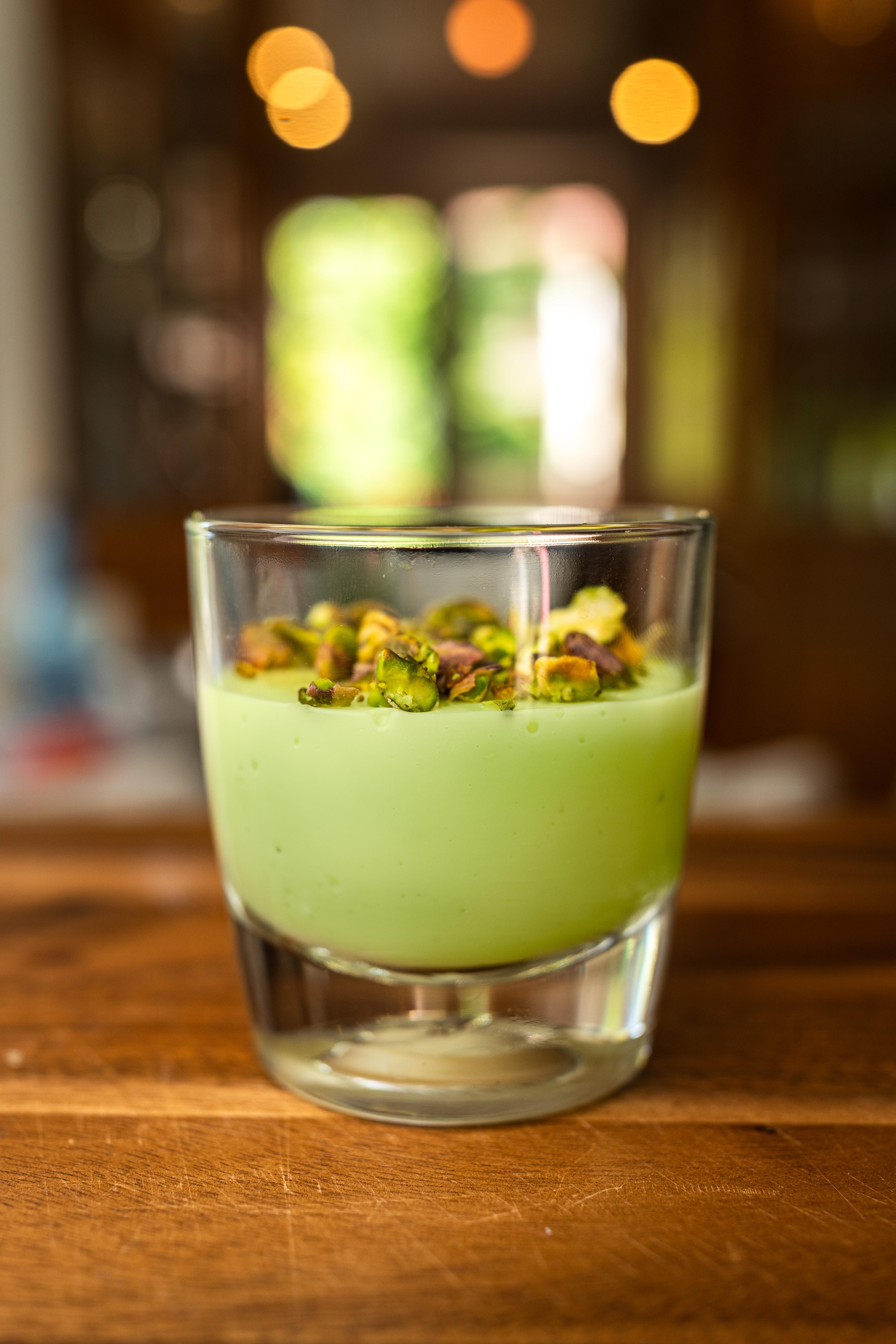 Panna cotta pistacjowa