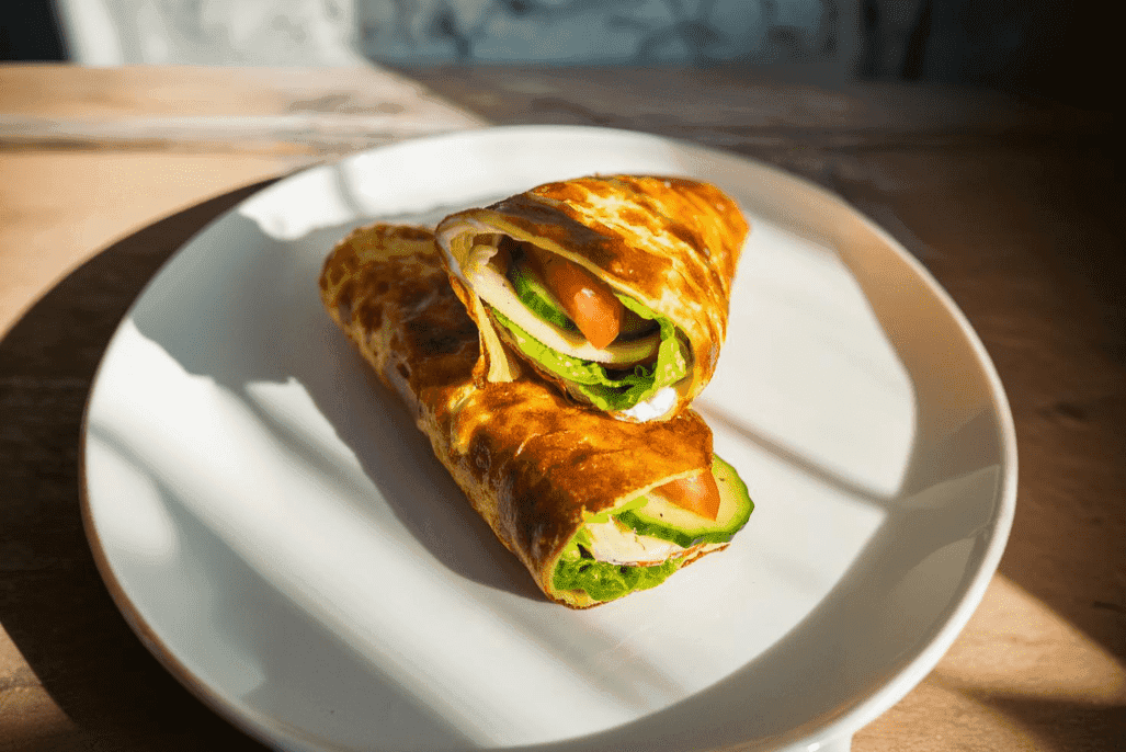 Śniadaniowa tortilla z serka wiejskiego