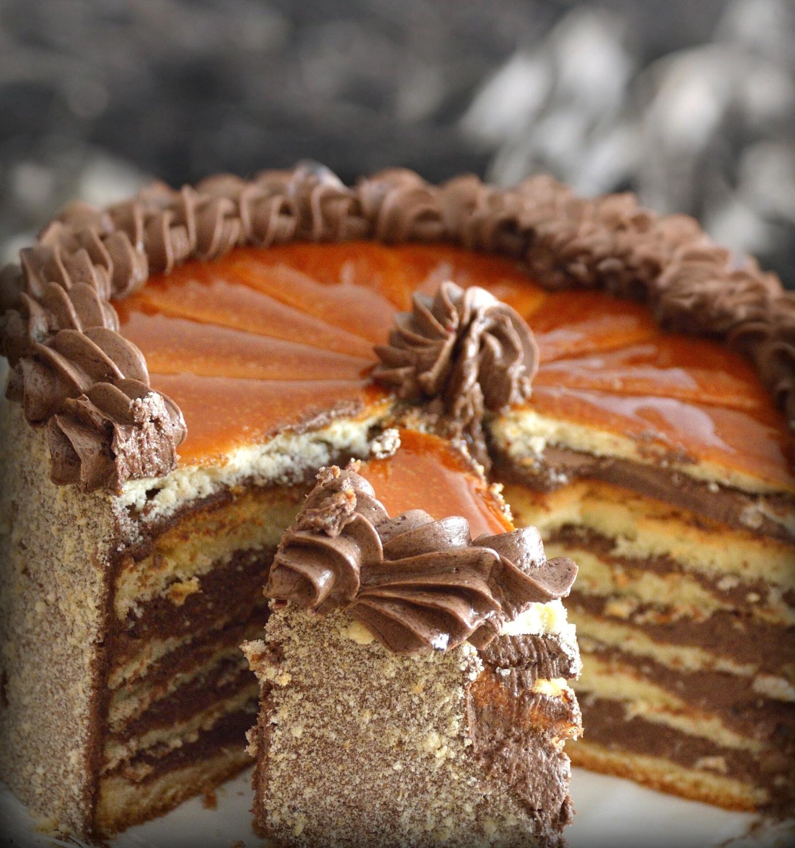Węgierskie ciasto Dobos Torta