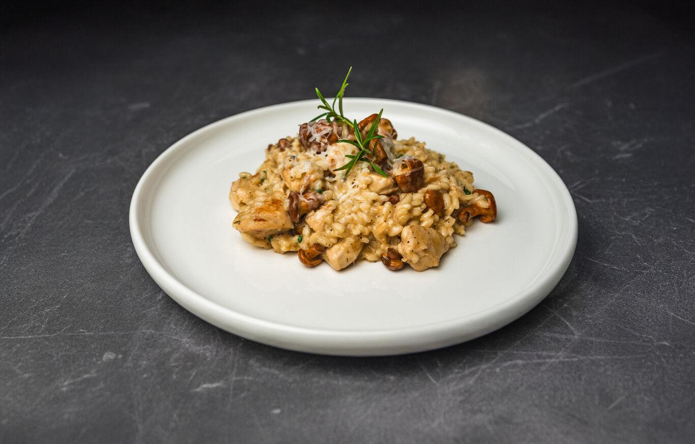 Risotto z kurkami i kurczakiem