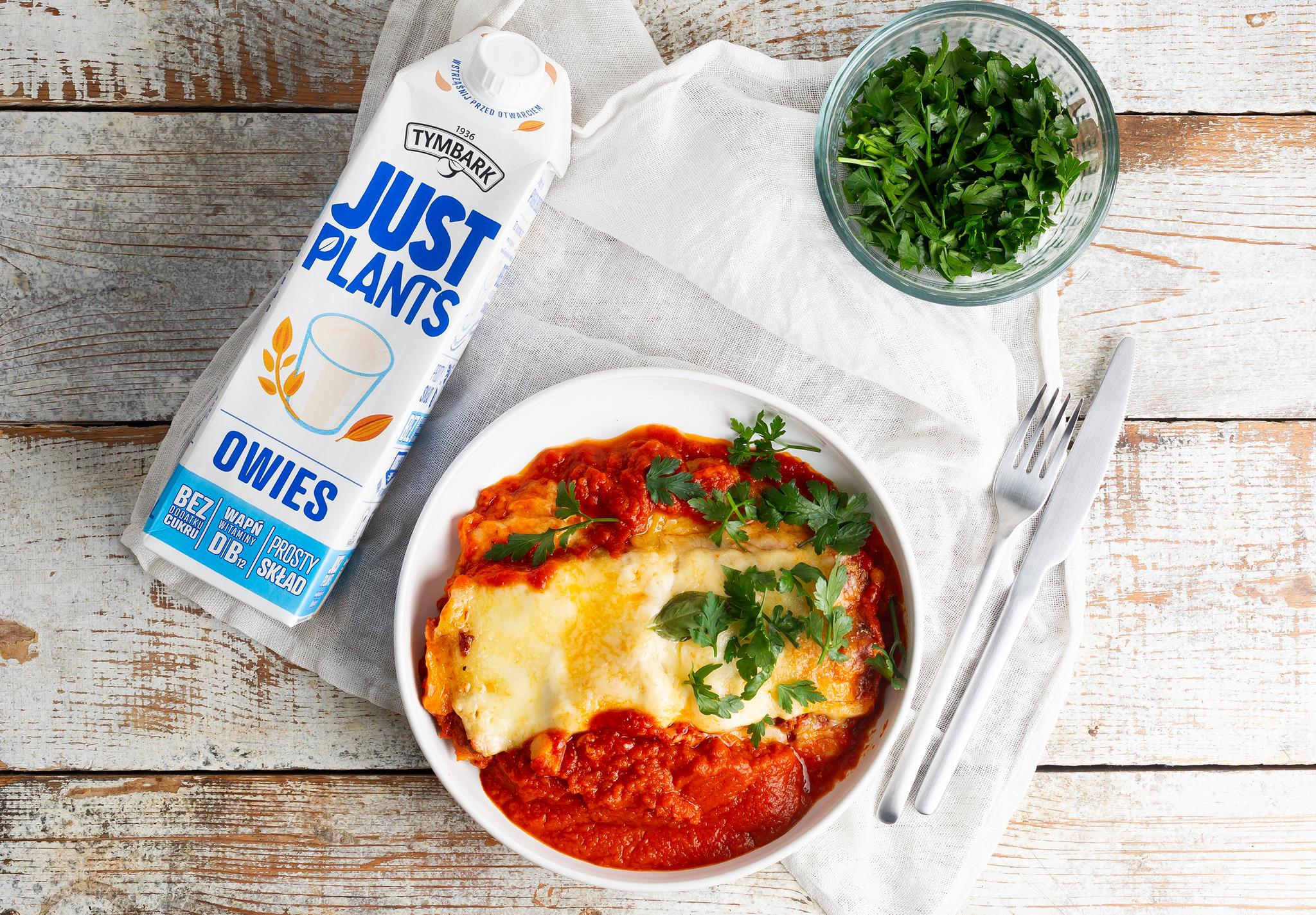  Roślinna lasagne z tofu