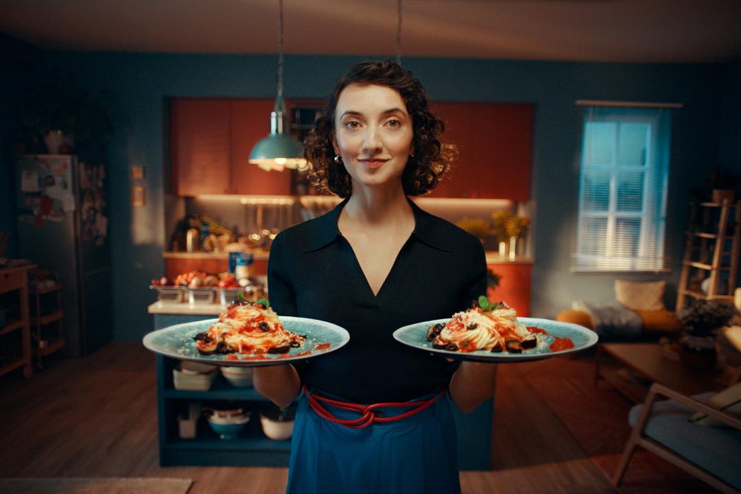 Spaghetti z bakłażanem i pomidorami