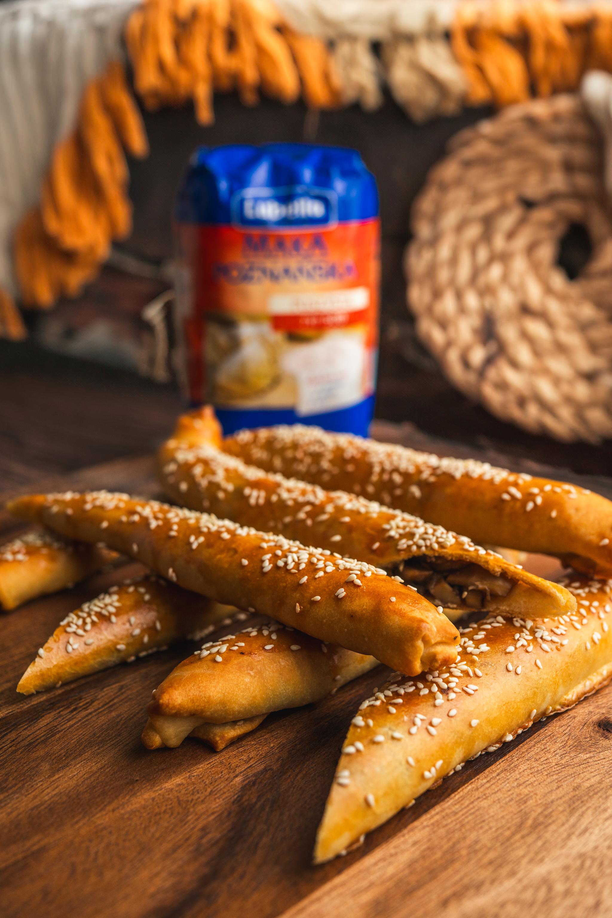 Szwedzkie pierogi z pieczarkami