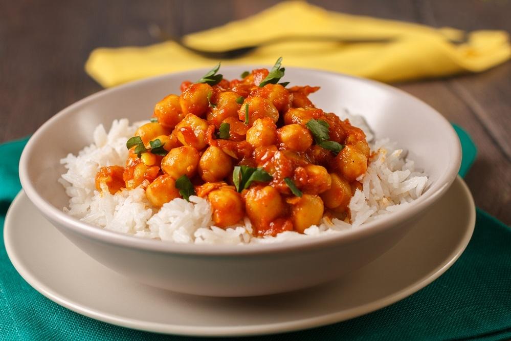 Wegetariańskie curry z cieciorką