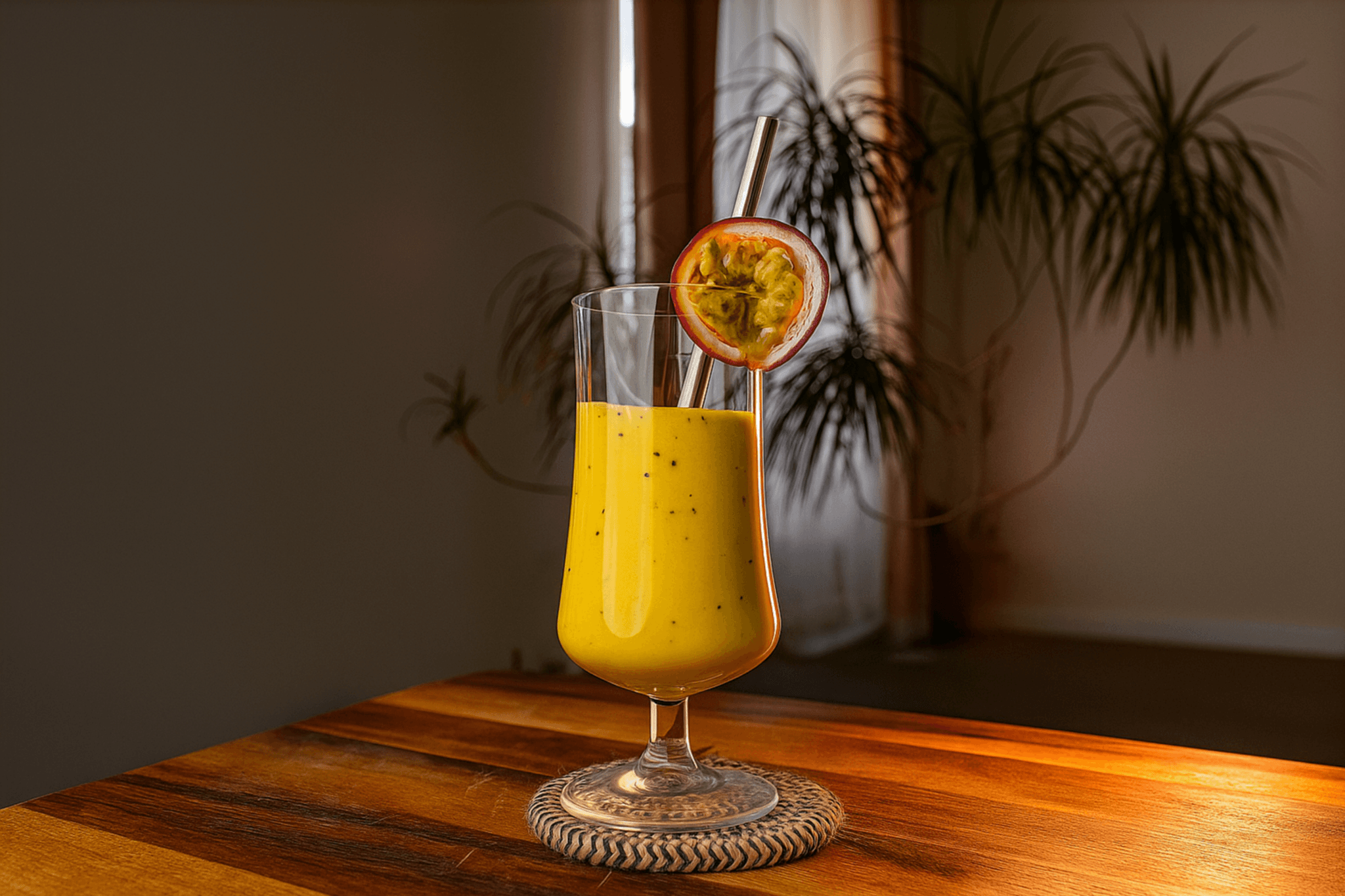 Żółty koktajl tropikalny
