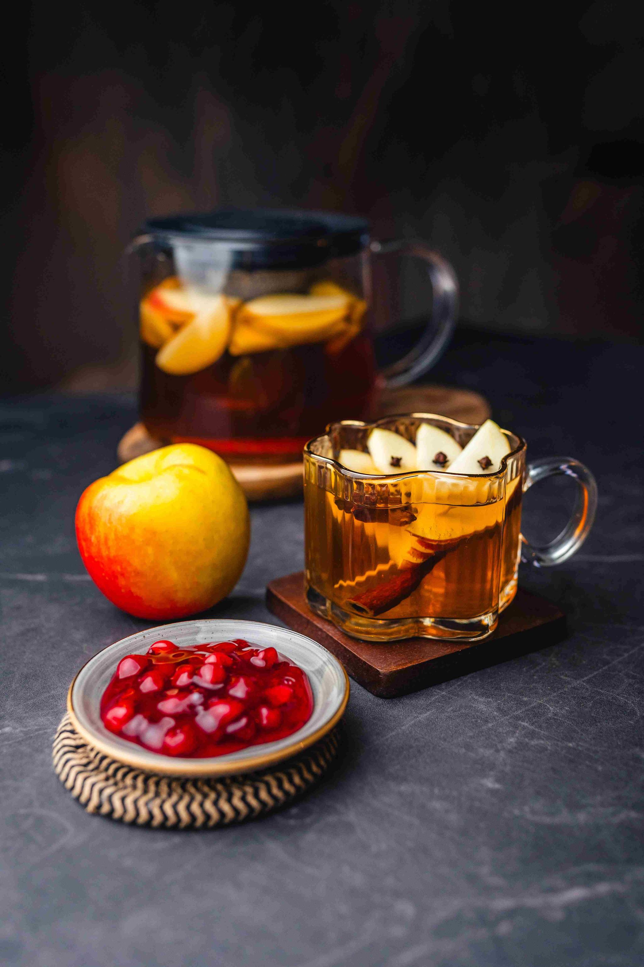 Herbata zimowa z jabłkiem