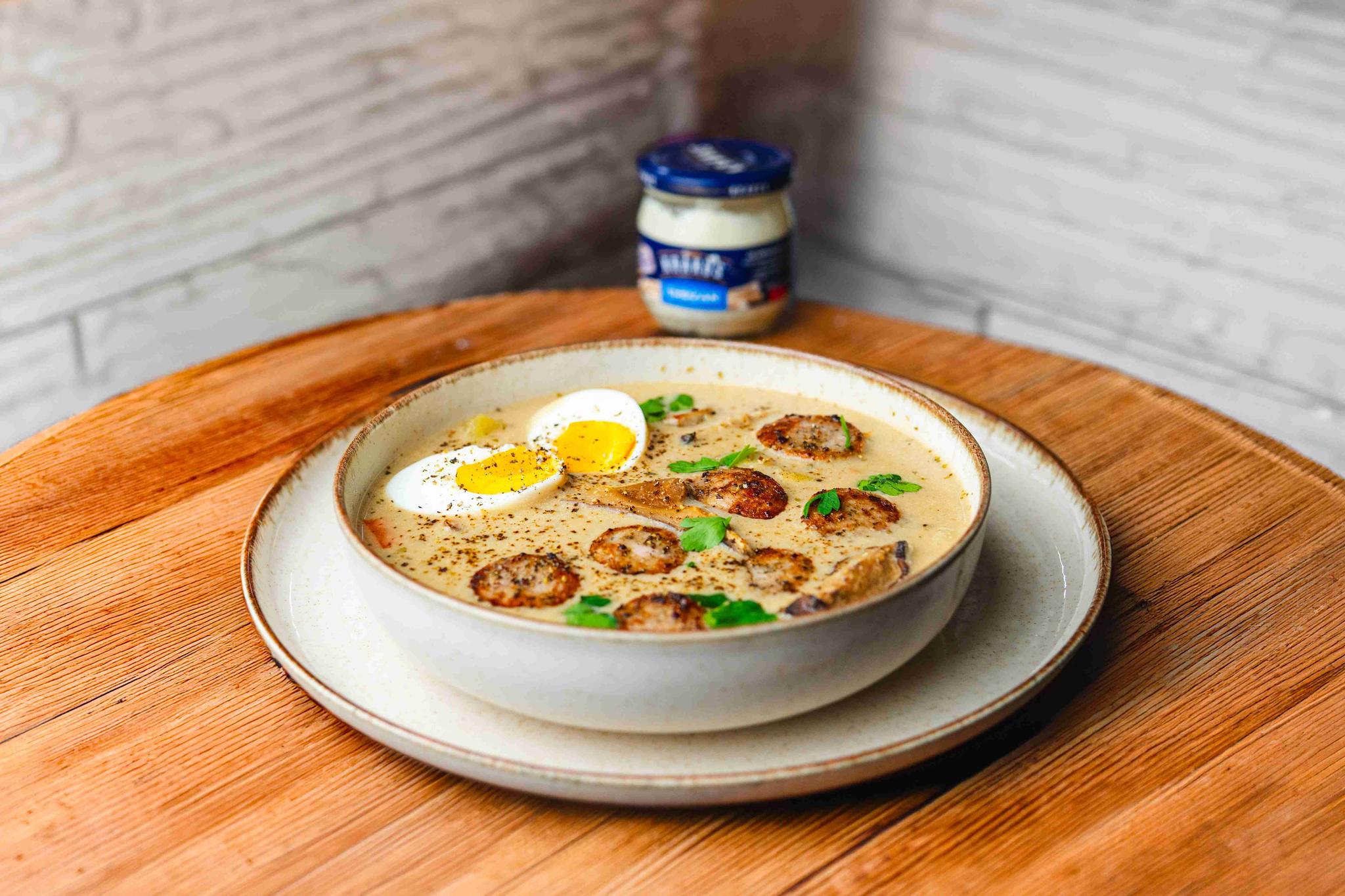 Orientalny żurek z mlekiem kokosowym