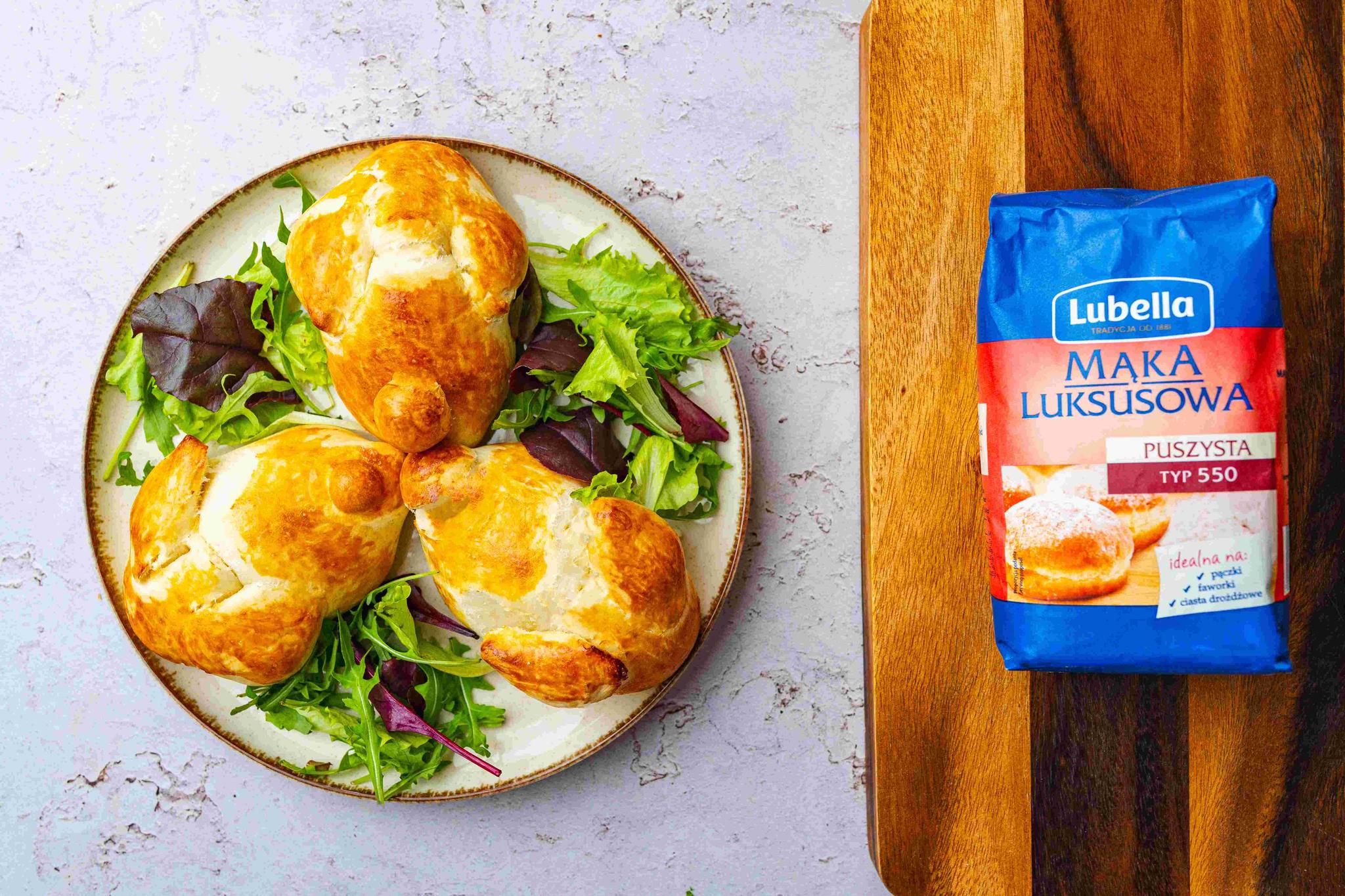 Wielkanocne bułeczki zajączki do koszyczka