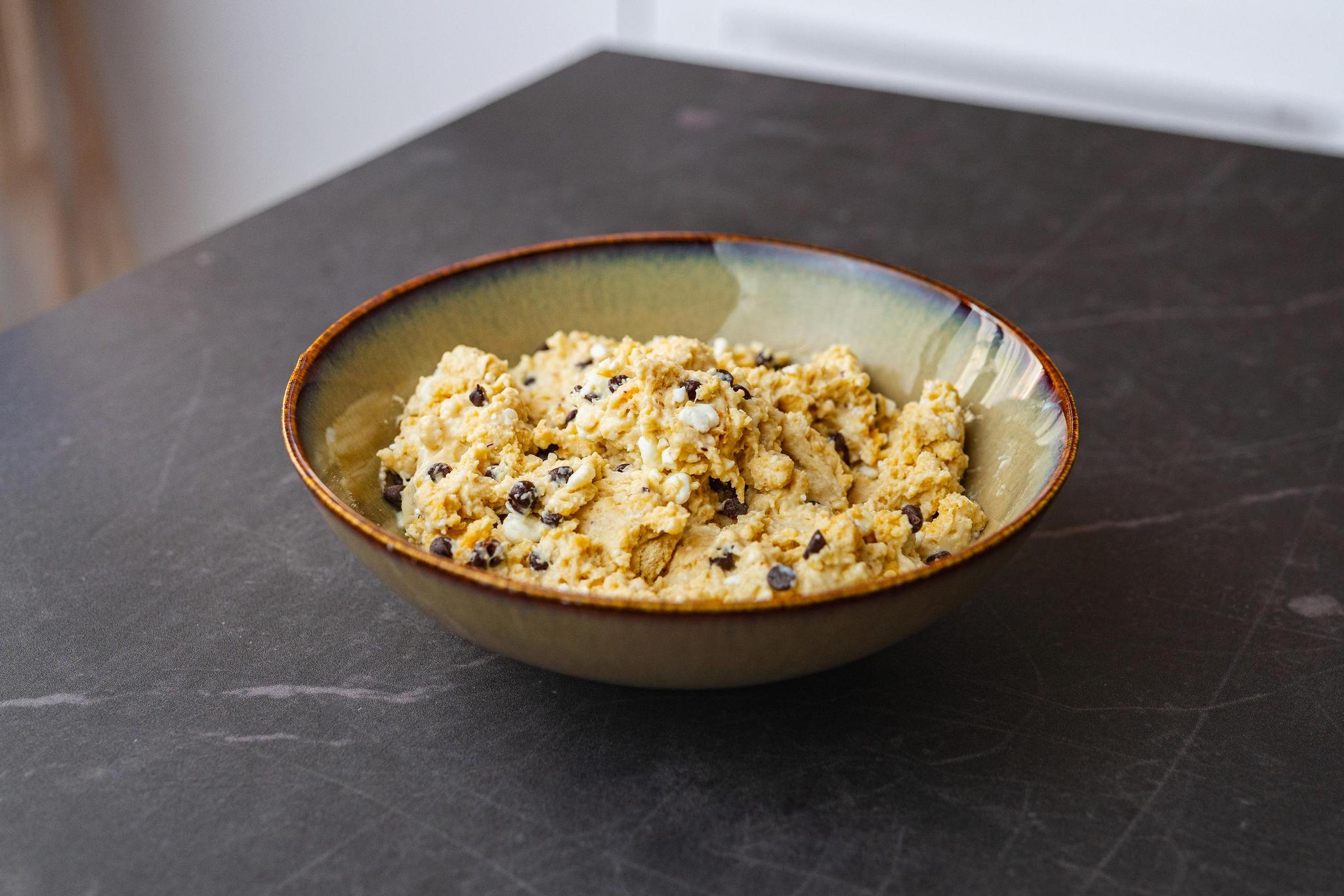 Cookie dough z serka wiejskiego
