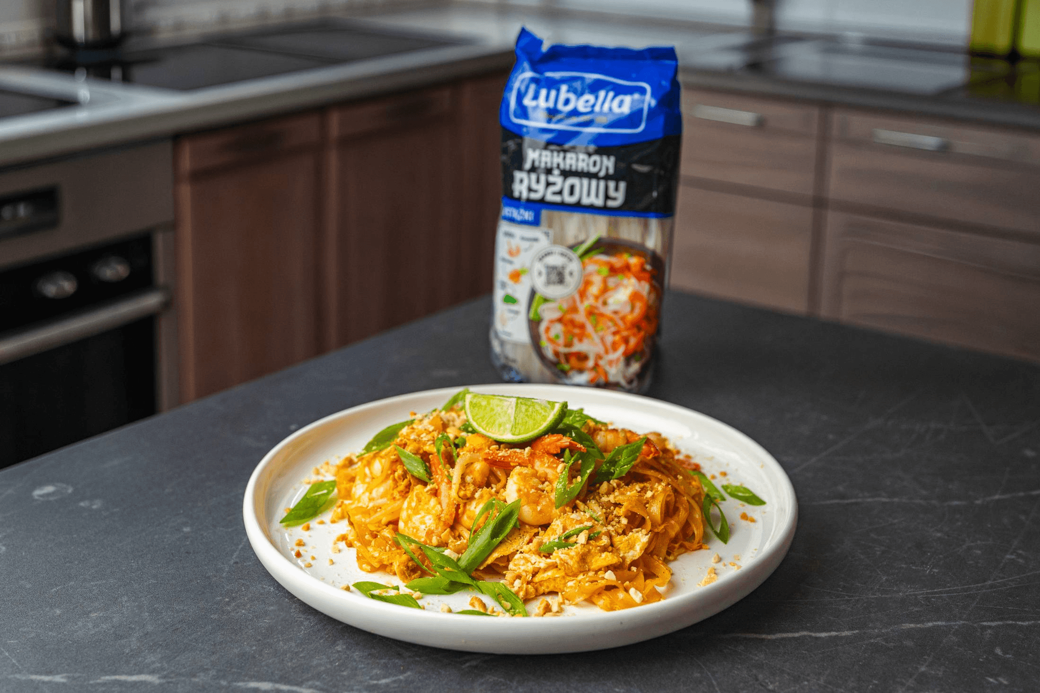 Pad thai z krewetkami