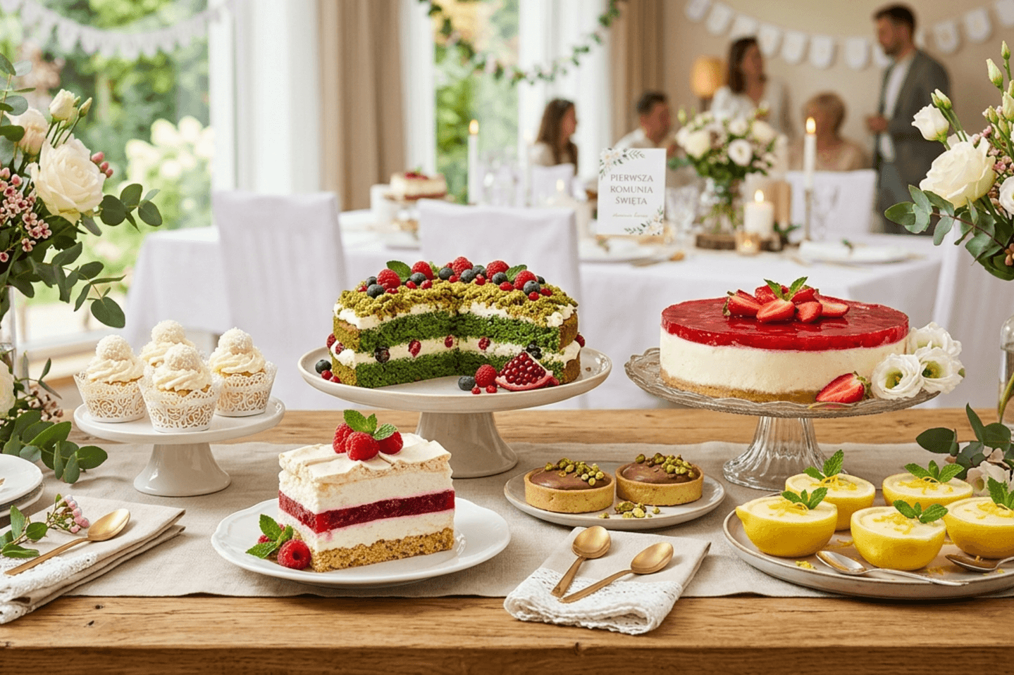 Pomysły na desery i ciasta na komunię – lekkie i eleganckie przepisy