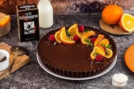 Tarta czekoladowo - pomarańczowa