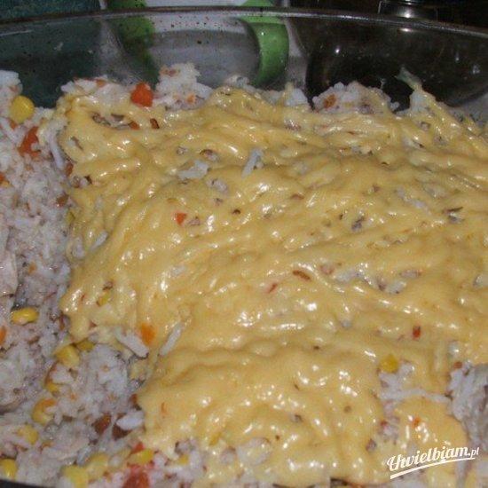 Zapiekanka ryżowa z kurczakiem