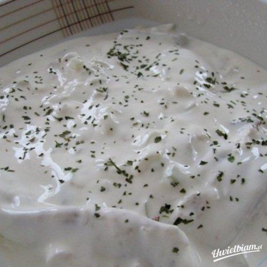 Śledź w sosie jogurtowo – majonezowym