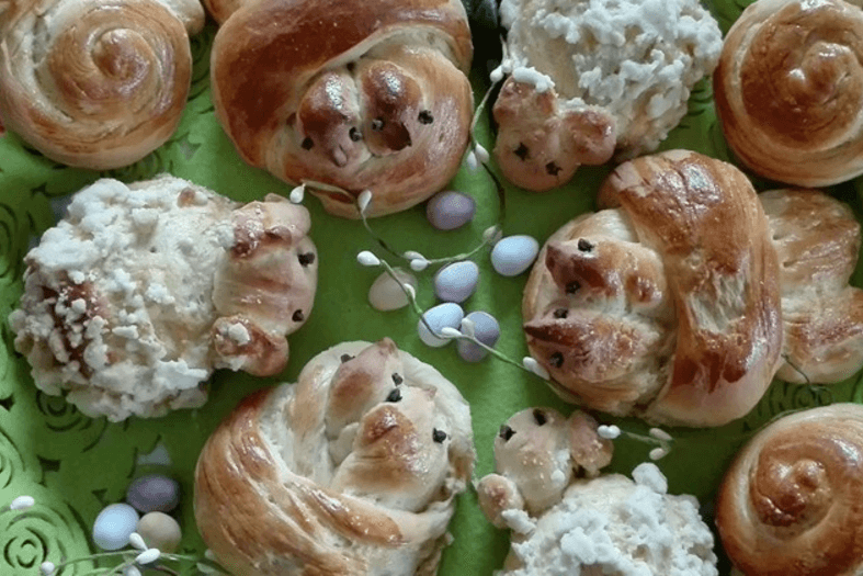 Drożdżowe baranki, zajączki, kurczaczki