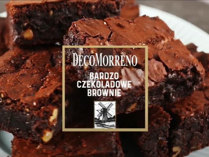 Bardzo czekoladowe brownie z kruchym wierzchem