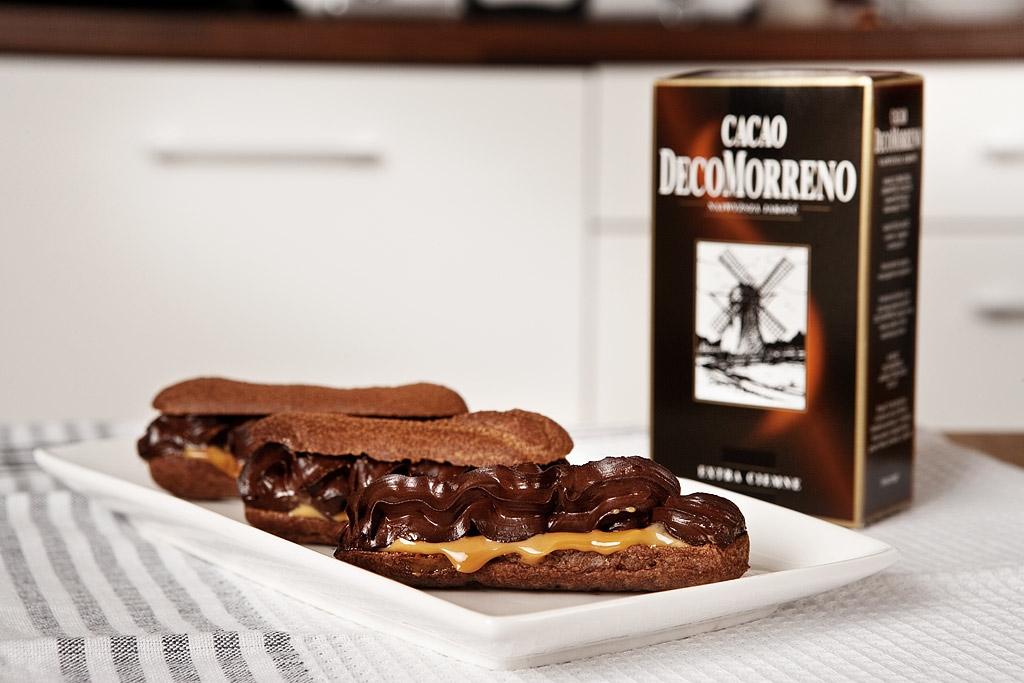 Eklerki z kremem czekoladowym