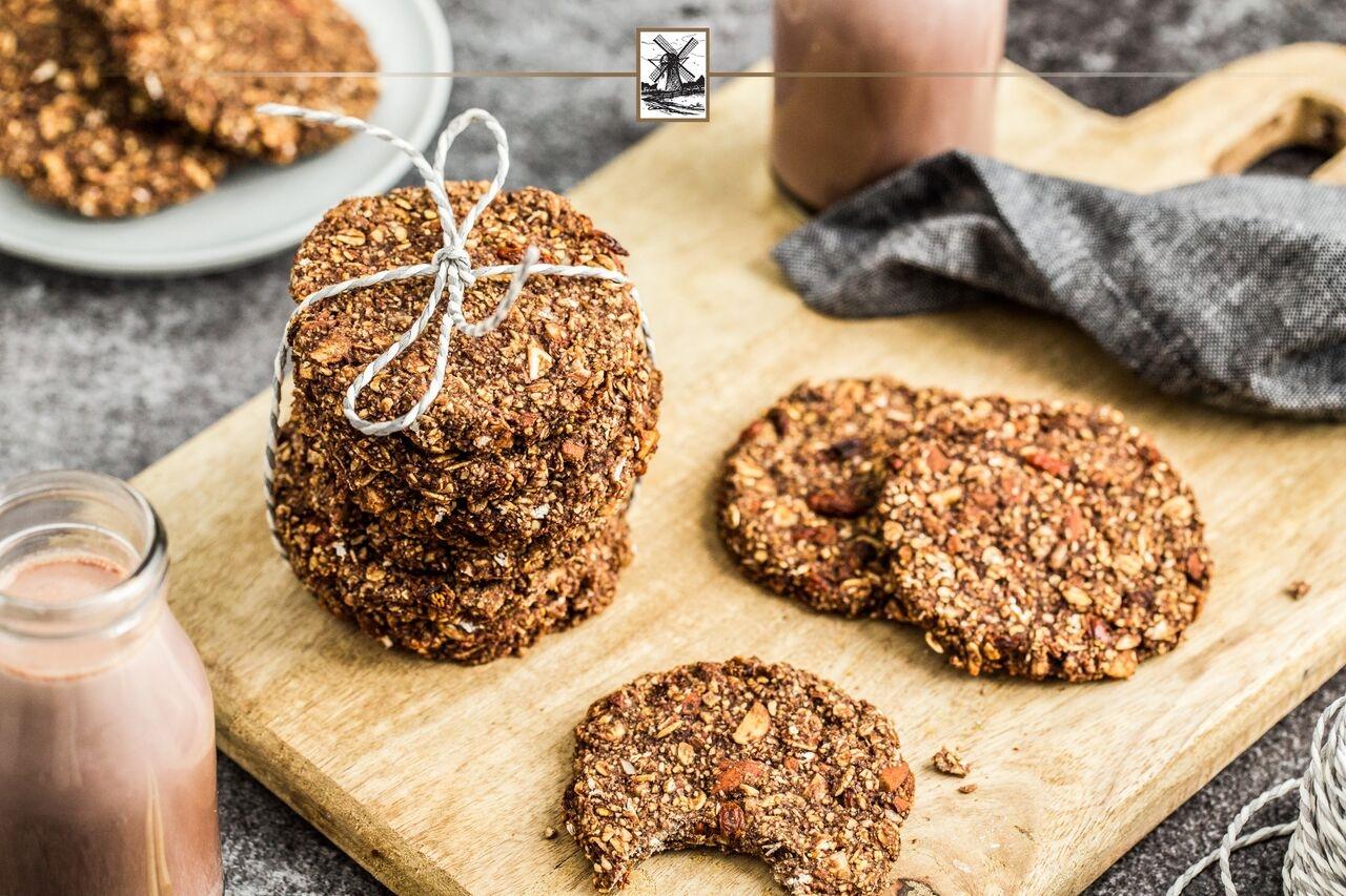 Fit ciasteczka owsiane z jagodami goji