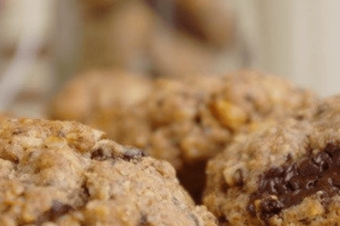 Ciastka owsiane z czekoladą