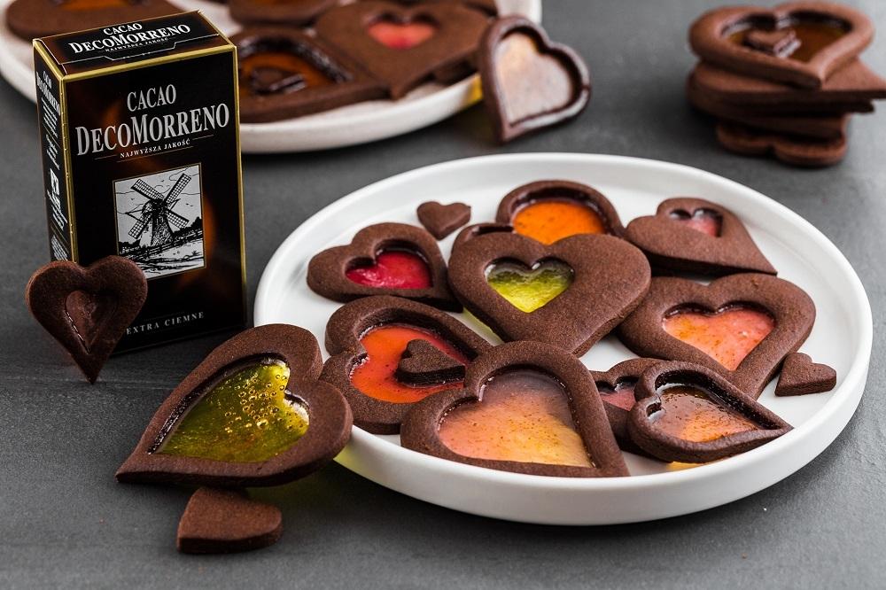 Ciastka z cukierkowymi witrażami