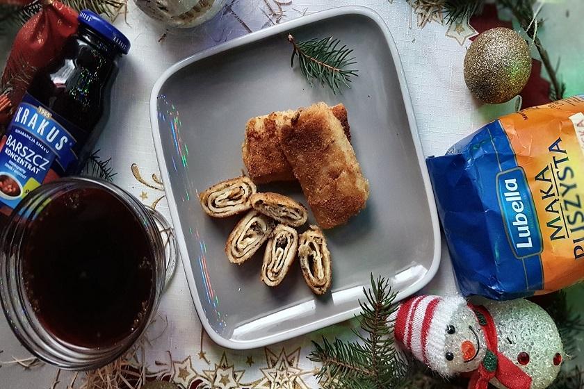 Krokiety z kapustą i grzybami